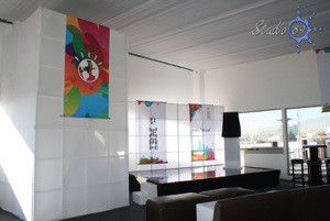 escenario mamparas y audio para eventos
