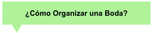 ¿Cómo Organizar una Boda?